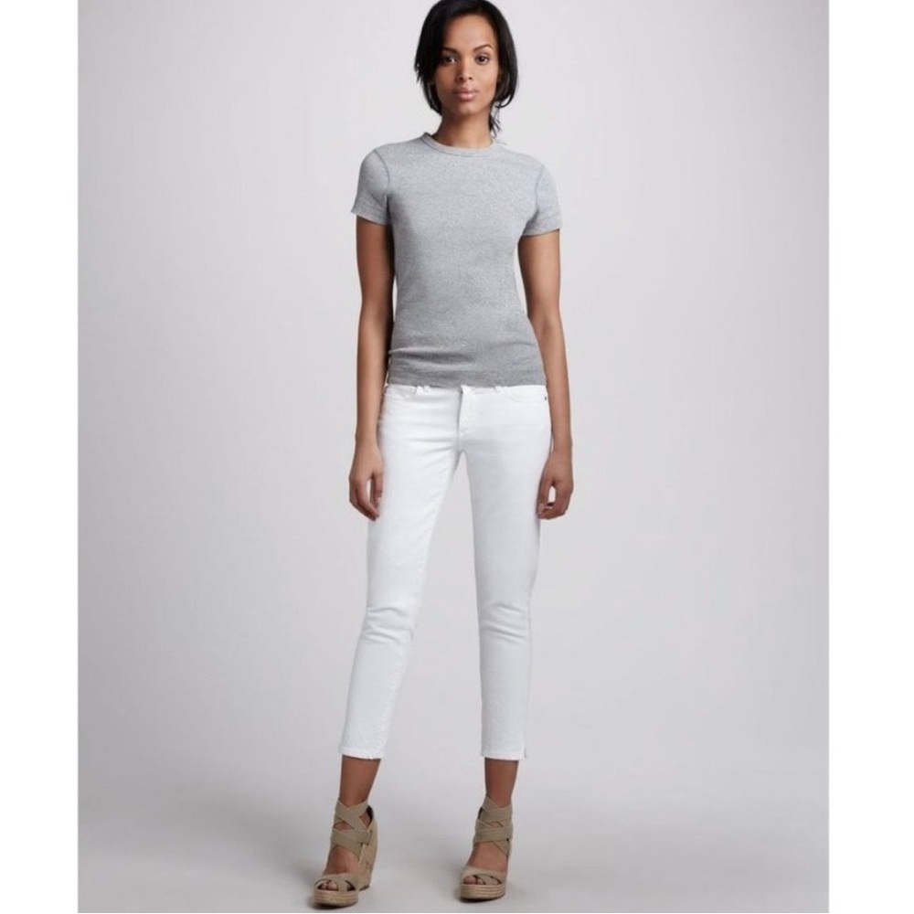 Paige Designer Kylie Crop White Jeans Size 25 $170 GREAT condition